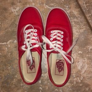 Red vans.